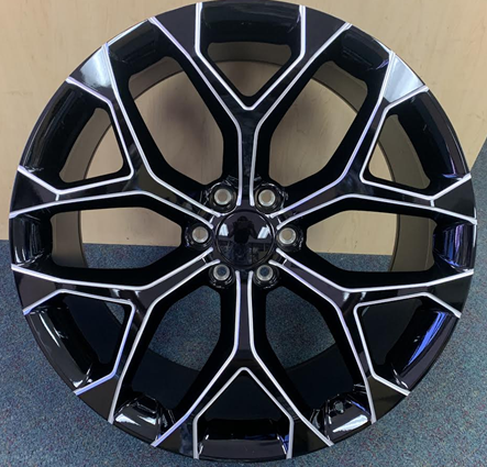 [STW3482215B+MW] STW348-M 22X9.5+30 6X139.7 C.B-78.1 B+MW**SNOWFLAKE REPLICA**