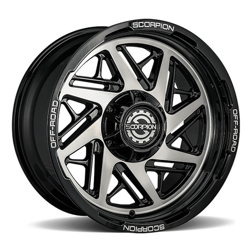 [DM-200963539-12BM] SCORPION OFFROAD DEMOLITION 20X9-12 6X135+6X139.7 C.B-106.1 BLACK MACHINED