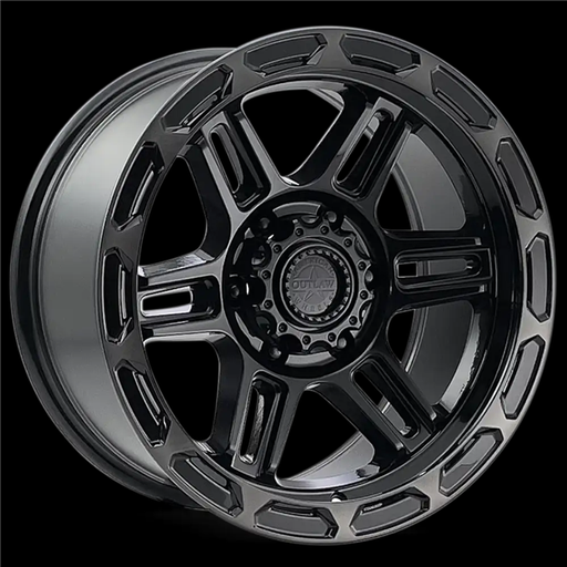 [114243 PISTON 138-2973BT] AMERICAN OUTLAW PISTON 20X9-10 5X127 C.B-71.6 BLACK TINT