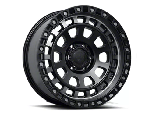 [67648 MAVERICK132-2973B] AMERICAN OUTLAW MAVERICK 20X9-10 5X127 C.B-71.5 BKMT BLACK TINT MACHINE SPOKES W/ MILLED RIVETS