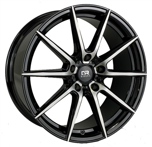 [DR71188005+BMF] DRIFT RACING DR71 AO7001 18X8+35 5X112 C.B 66.56 BLACK MACHINE FACE **FORGED FLOW FORMED*