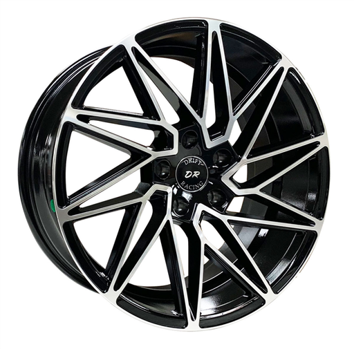 [DR10383188006+35GBMF] DRIFT RACING 10383 18X8+35 5X114.3 C.B 73.10 GLOSS BLACK MACHINE FACE