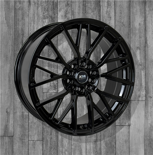 [XM817188024+40GB] XM STREET XM-817 18X8+40 5X112+5X114.3 C.B 73.10 GLOSS BLACK