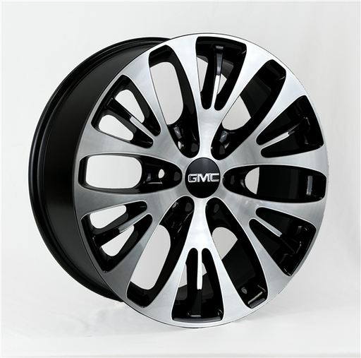 [SMX221015+24BMF] GMC REPLICA SMX 2210-B-MF 22X9+30.9 6X139.7 BLACK MACHINED**SPECIAL**