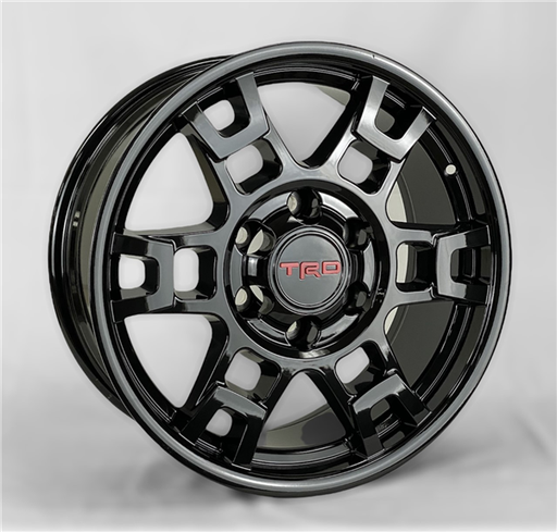 [AO1011188047+20GB] AO1011 TRD REPLICA TR1 18X8+20 6X139.7 C.B 106.10 GLOSS BLACK