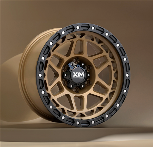 [XM700179015+0SMBRBL] XTREME MUDDER XM-700 17X9+0 6X139.7 C.B 106.20 SEMI MATT BRONZE+SEMI MATT BLACK LIP