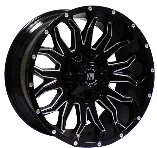 [XM311201070-12BM] XTREME MUDDER XM-311 1105 20X10-12 5X114.3+5X127 C.B 78.10 BLACK MILLED