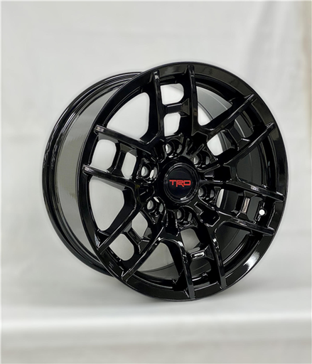 [AAM003178047+15GB] AAM-003 TRD REPLICA TR4 17X8+15 6X139.7 C.B 106.10 GLOSS BLACK