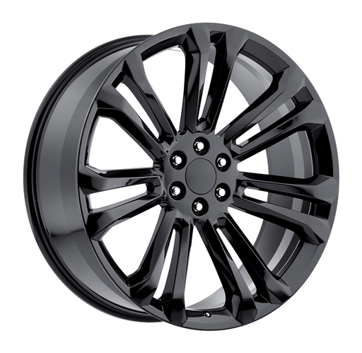 [SMX211X22-FGB] CHEVY GMC REPLICA SMX211X 22X9+24 6X139.7 C.B 77.80 GLOSS BLACK