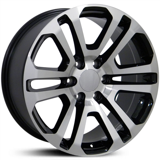 [SMX220515+24BMF] CHEVY/GMC SIERRA SMX 2205-B-MF 22X9+24 6X139.7 C.B 77.89 BLACK MACHINED FACE***SPECIAL**
