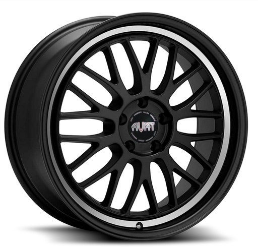 [AV9-2854MBL] AVAT AV9 20X8.5+35 5X114.3 C.B 73.10 MATTE BLACK MACHINED RING
