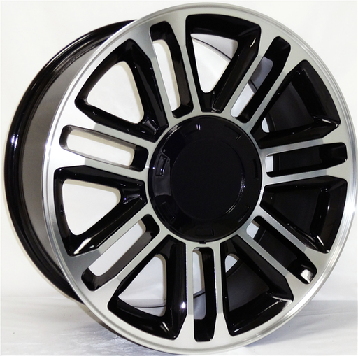 [D01200915+31BM] D01 [CADILLAC, YUKON, GMC] REPLICA 20X9+31 6X139.7 C.B 78.10 BLACK MACHINED
