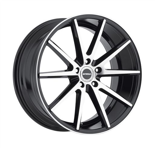 [S42052040GBM] STRADA VELENO 20X9+40 5X120 C.B 72.60 GLOSS BLACK MACHINED