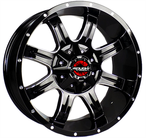 [901200934+0GBM] ROUGH TRACK RT01 L901 20X9+0 6X135+6X139.7 C.B 110 GLOSS BLACK MILLING WINDOWS