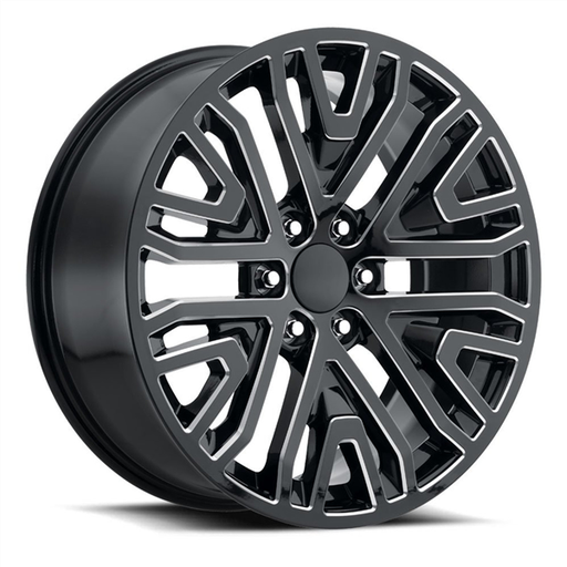 [2108229047+31BM] 2108 CHEY/GMC MESH REPLICA 22X9+31 6X139.7 C.B 78.10 BLACK MILLED