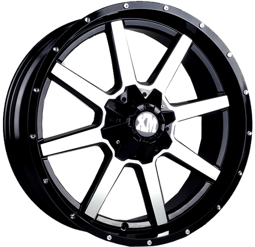 [163220930+0BP] XTREME MUDDER XM-302 163 22X9+0 5X127+5X139.7 C.B 78.10 BLACK POLISH FACE