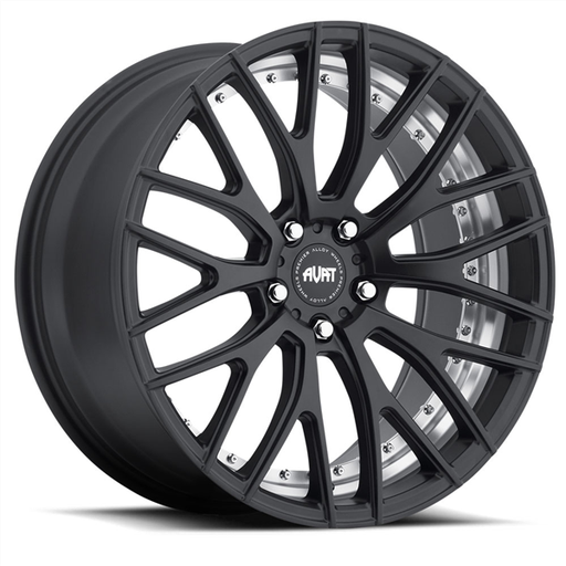 [20166E016146LTM] AVAT AV2 20X9.5+35 5X114.3 MATTE BLACK (UNDER CUT) MACHINE *** STAGGERED***