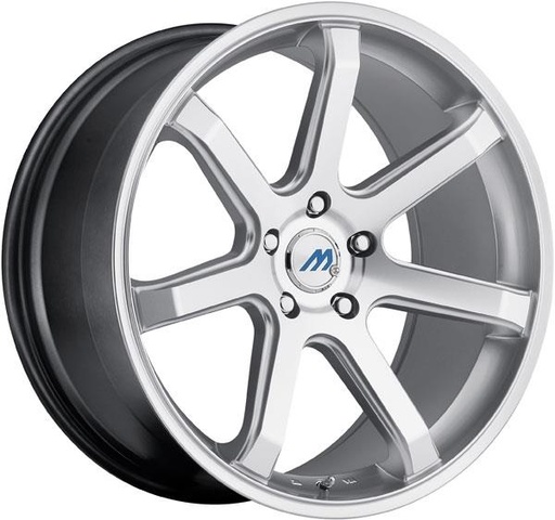 [M7-2085II35CHM] 2 CRAVE MACH M7 20X8.5+35 5X112 C.B 66.56 HYPERSILVER-MF-HSL