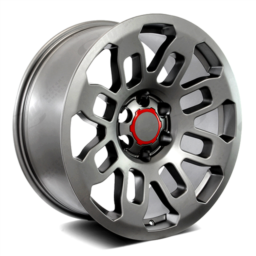 [732229034+10HB] TOYOTA TRD PRO STYLE REPLICA 732 22X9+10 6X139.7 C.B 106.10 HYPER BLACK