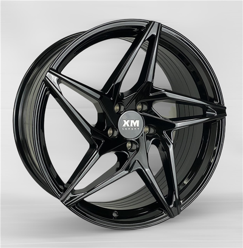 [XM251209005+35GB] XM LUXURY XM-251 A0274 FLOW FORMED 20X9+35 5X112 C.B 66.56 GLOSS BLACK