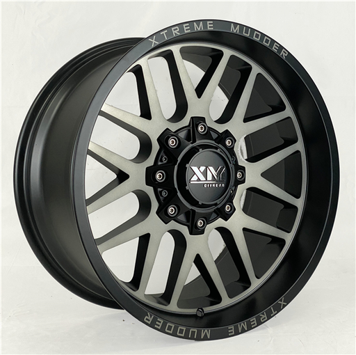 [XM338201034-6SBCT] XTREME MUDDER XM-338 20X10-6 6X135+6X139.7 C.B 108 SATIN BLACK CLEAR TINT