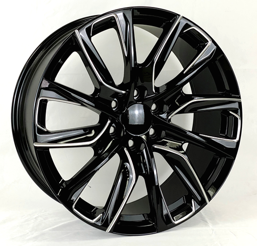 [2103241047+31BM] 2103 CHVY, GM, CADILAC REPLICA 24X10+31 6X139.7 C.B 78.10 BLACK MILLED