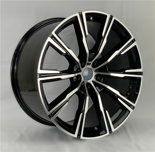 [H795D209005+35BMF] H795D H796D BMW REPLICA 20X9+35 5X112 C.B 66.60 BLACK MACHINE FACE**AVAILABLE STAGGERED ONLY**