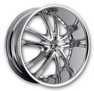 [N21-2295Z30MC-34] 2 CRAVE NO.21 22X9.5+30 DRLD 6X135+6X139.7 C.B 87 CHROME (NO CAP)