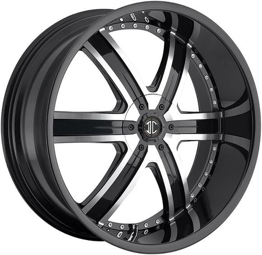 [N04-2410Z30MB] 2 CRAVE NO.4 24X10+30 **BLANK** C.B 78.30 BLACK-MACH FACE-BLK LIP