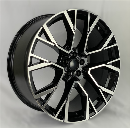 [A13952210505+35BP] 1395 BMW REPLICA 22X10.5+35 5X112 CB 66.56 BLACK MACHINE**AVAILABLE STAGGERED ONLY**