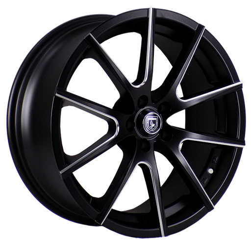 [AS1657188021+GBMW] ELEGANTE AS1657 18X8+35 5X114.3 C.B 73.10 GLOSS BLACK MILLING WINDOW [ELOGO45]