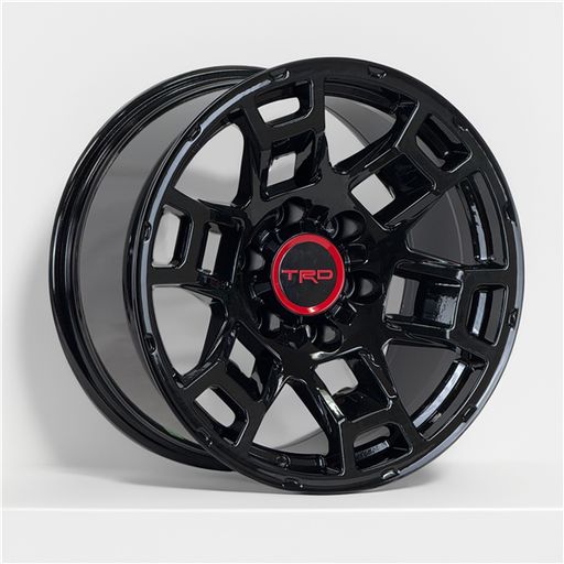 [AO9873D179047+0GB] AO9873D TRD TR-5 REPLICA 17X9+0 6X139.7 C.B 106.10 GLOSS BLACK