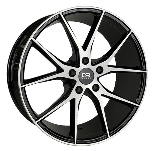[DR70188006+35BMF] DRIFT RACING DR70 AO7000 18X8+35 5X114.3 C.B 73.10 BLACK MACHINE FACE** FORGED FLOW FORMED*