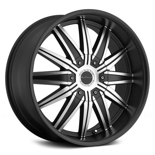 [K1072096M15MB] KATANA K107 20X9+15 6X139.7 MATTE BLACK MACHINE FACE