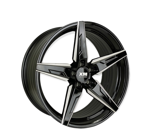 [XM250209006+35BM] XM LUXURY XM-250 A0275 FLOW FORMED 20X9+35 5X114.3 C.B 73.10 BLACK MILLED