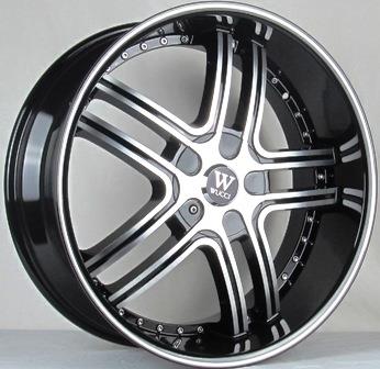 [K808-22934+30MBML] K9 K808 22X9+30 6X135+6X139.7 C.B 87.1 MACH BLK+MACH LINE