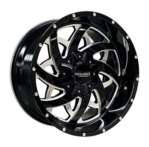 [RT34201074-18GBM] ROUGH TRACK RT34 20X10-18 5X139.7+5X150 C.B 110 GLOSS BLACK MILLED