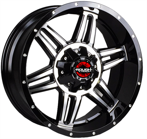 [RT05209074+0GBMF] ROUGH TRACK RT05 L905 20X9+0 5X139.7+5X150 C.B 110 GLOSS BLACK MACHINE FACE