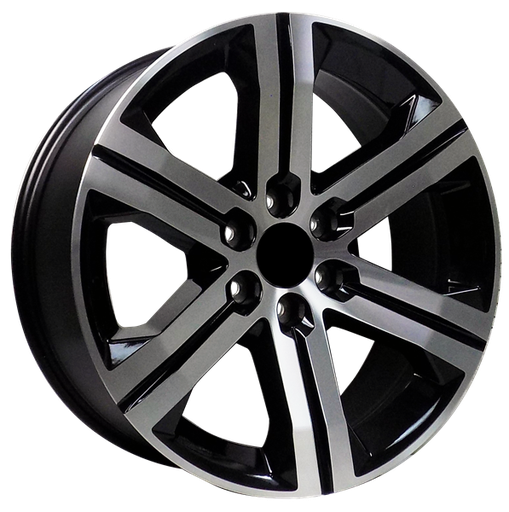 [SMX220315+24BMF] SMX 2203-B-MF GMC/CHEVY REPLICA 22X9+24 6X139.7 BLACK MACHINE FACE***SPECIAL**