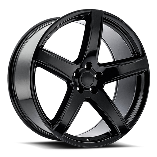 [2127229007+20B] 2127 DODGE HELLCAT HC2 REPLICA 22X9+20 5X115 C.B 71.50 BLACK
