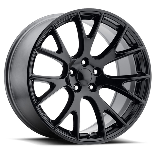 [2132229007+15GB] 2132 DODGE HELLCAT SRT REPLICA 22X9+15 5X115 C.B 71.50 GLOSS BLACK