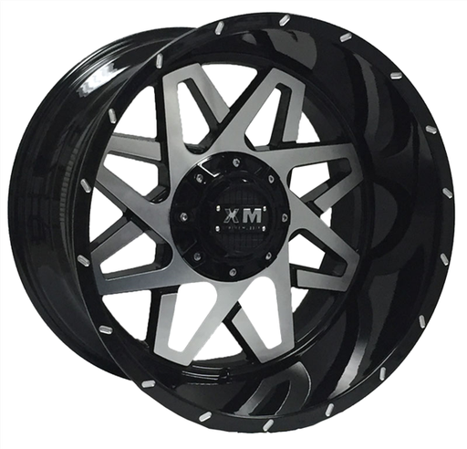 [XM313201270-44BMF] XTREME MUDDER XM-313 A0100 20X12-44 5X114.3+5X127 C.B 78.10 BLACK MACHINE FACE