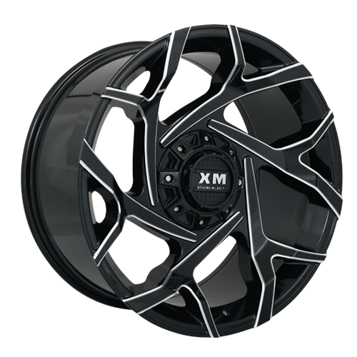 [XM333201034+0GBM] XTREME MUDDER XM-333 20X10+0 6X135+6X139.7 C.B 106 GLOSS BLACK MILLED