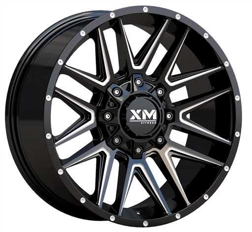 [XM357209076+0GBM] XTREME MUDDER XM-357 20X9+0 8X170 C.B 125 GLOSS BLACK MILLED