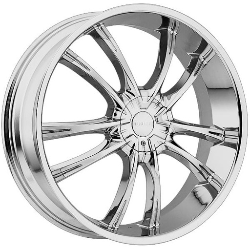 [AKA847085043+35C] AKUZA 847 22X8.5+35 5X110+5X115 C.B 74.1 CHROME