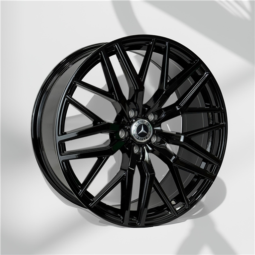 [AO10698198505+30AGB] MERCEDEZ BENZ REPLICA 19X8.5+30 5X112 C.B 66.60 ALL GLOSS BLACK