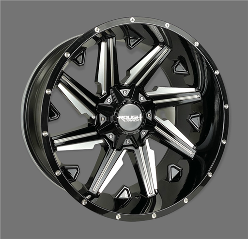 [RT25221275-44GBMW] ROUGH TRACK RT25 AS9993 22X12-44 8X165.1 C.B 125 GLOSS BLACK MILLING