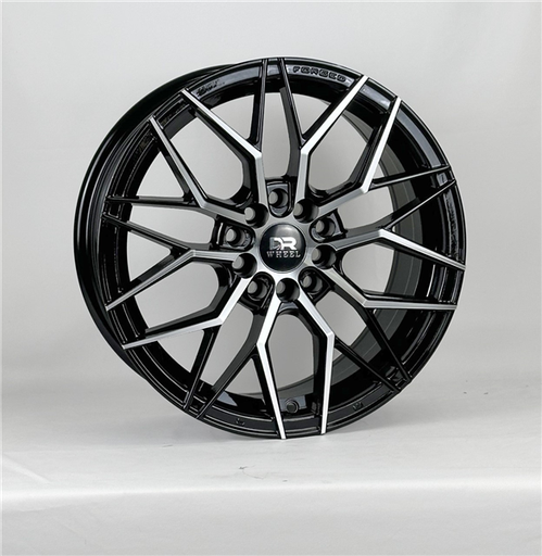 [DR236167021+35GBMF] DRIFT RACING DR236 16X7+35 5X100+5X114.3 C.B 73.10 GLOSS BLACK MACHINE FACE