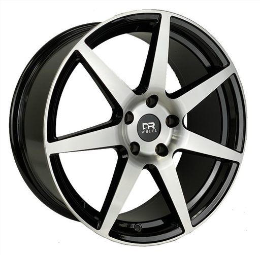 [DR72188006+35BMF] DRIFT RACING DR72 AO7002 18X8+35 5X114.3 C.B 73.10 BLACK MACHINE FACE