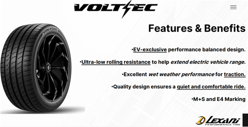 [LXSTV2135030] 245/35ZR21 LEXANI VOLT-EC 96Y XL 600 A-A EV